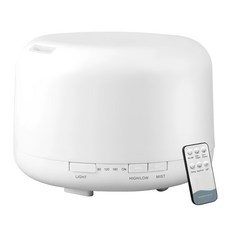 無印風香氛水氧機 Set, 500ml容量, 附2瓶精油, CAAD0026CS2, 彩光款 白色