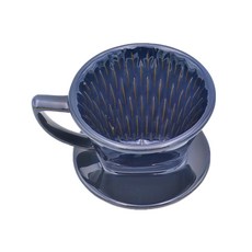 客噐 扇形切子濾杯 Coche-043 菱形凸紋設計 手工精緻, Coche-043 湛放藍, 1個, 1~4杯