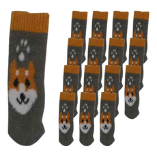 毛線椅腳套 柴犬 Set 16, 11cm, 1組