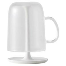 marna 簡約漱口水杯架套組 - 日本制約透明, 透明, 1組