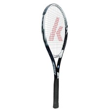 Kawasaki 川崎 KT 1500 高級鋁合金穿線網球拍 拍面110 長度685+/-1mm 重量300+/-5g, KTA1500BK, 黑色, 1支