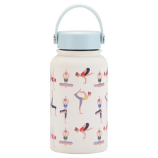 高質感手提式水壺 Y款 650ML 象牙白 不鏽鋼, 1個