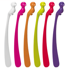 koziol Pi 鳥型長攪拌棒 Set 6支, 17cm長度, 可掛於杯口, 1組