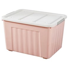 AOTTO 創意傢俱 大容量滑輪彩色收納整理箱 AL-012P 128L, 粉色, 1個