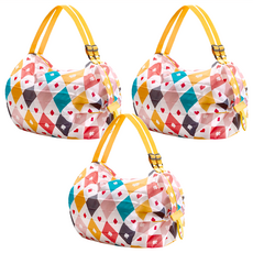 小麥購物 折疊收納袋 G615 107g, 菱形愛心, 3個