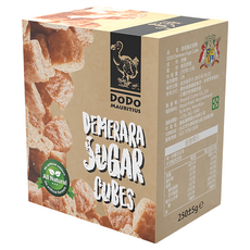 DODO 渡渡鳥 模里西斯天然蔗糖塊 紅蔗糖, 250g, 1盒