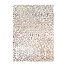 Mega 3D炫彩半透明靜電玻璃貼膜 鑽石紋