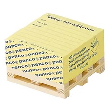 HIGHTIDE penco 棧板留言便條紙 74mm x 74mm 黃色, When you were out, 1個, 300張
