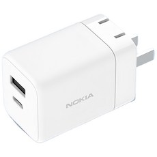 NOKIA GaN氮化鎵PD充電器 30W, P6307, PD 3.0, 多重保護, 白色, 1盒