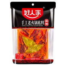 好人家手工老火鍋底料, 500g, 1包