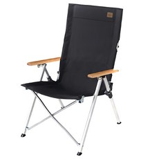 Naturehike 挪客 鋁合金輕便折疊躺椅 ty03款 天野 nh17t003-y, 黑色, 1入