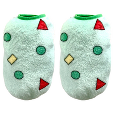 SassyDog 保暖衣 毛絨菱格 2件, 1組, 綠色