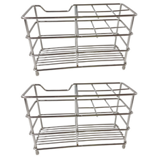 304不鏽鋼牙刷架, 原色六格, 2個