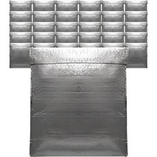 永美 銀箔保冷袋 18 x 23 cm, 50個, 銀色