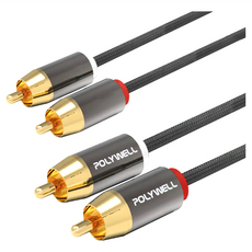 POLYWELL 寶利威爾 雙RCA紅白音源線, PW15-W52-B082, 1條