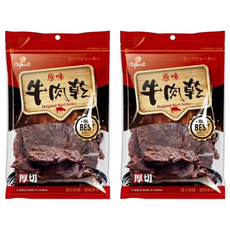 Chiao-E 巧益 原味牛肉乾, 70g, 2包
