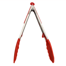 TRIARROW 三箭牌 12吋 矽膠耐熱立式梅花夾 - 藍/粉/紅 [35cm], 顏色隨機, 1支