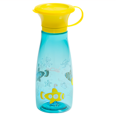 WOW Cup Tritan Pop系列 防漏學習杯, 黃色, 350ml, 1個