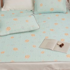 BUHO 布歐 沁透涼爽可水洗抗菌乳膠涼墊枕套3件組, 涼感墊 + 枕套 2個, 吼吼辛巴