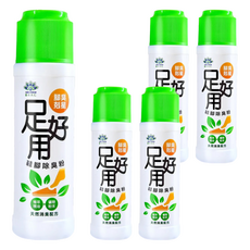 足好用 鞋腳除臭粉 腳臭剋星 尤加利, 100g, 5瓶