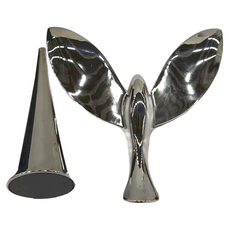 不倒飛鷹造型開瓶器，輕奢鋅合金材質，美觀實用, 銀色, 1個