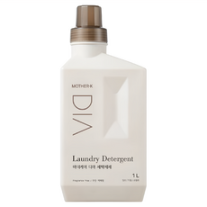 MOTHER-K DIA純粹洗衣精, 德國Dermastest最優秀等級, 美國EWG GREEN認證, 無香精/防腐劑, 添加7種酵素, 1L, 1瓶