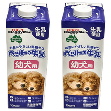DoggyMan 多格漫 澳洲犬用牛奶 幼犬用 1L, 2個, 1000ml, 牛乳