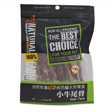 NATURAL FARM 自然牧場 小牛尾骨 100%紐西蘭天然零食, 1包, 120g