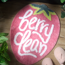 TROMSO 加洲雪毛尼吸水地墊, 加洲草莓粉