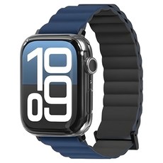 LAUT 萊德 雙色矽膠錶帶, 藍色/黑色, 1個