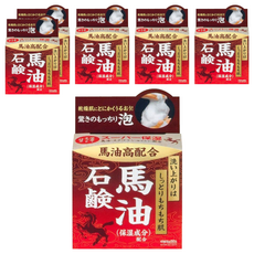 MEISHOKU 明色 泡美人馬油潔面皂，高比例配方，使用感溫和，無香料、無著色劑, 80g, 6個