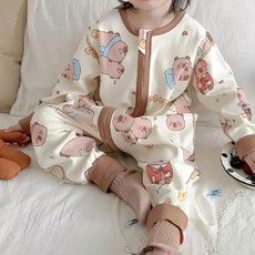 愛北鼻 無痕長袖防踢被 柔軟親膚透氣 防踢保暖, 90碼, 米卡皮巴拉, 1件