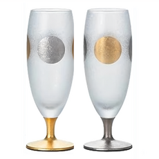 ADERIA 日本進口傳統日月金箔系列 清酒杯組 直徑4.9 x 13.7cm 347g 125ml, 日月金箔, 1組