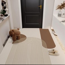 喬木家居北歐風玄關PVC皮革地墊, 山林, 1個