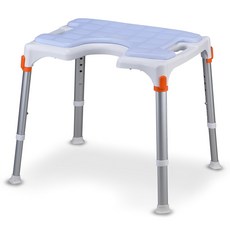 義大利工藝加大洗澡椅 人體工學防滑座 D097, 淡藍色, 1個
