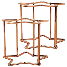 MEKO 星型美妝蛋收納架, 特殊星型造型, 美觀好收納, 2個, 玫瑰金