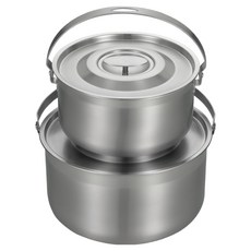 SILWA 西華 316不銹鋼調理鍋2件組, 1組, 18cm調理鍋 + 22cm調理鍋, 銀色