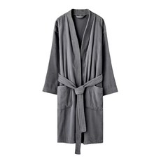 純棉浴袍 M 灰色 五星飯店指定款 高品質浴袍, 1件