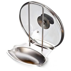 Living Warehouse 鍋蓋烹飪用具收納架, 不鏽鋼材質, 1層, 銀色, 1入