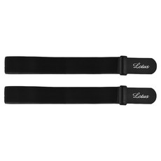 Lotus Fitness 瑜珈墊束帶, 82 x 5cm, 黑色, 2條 - 可調節鬆緊