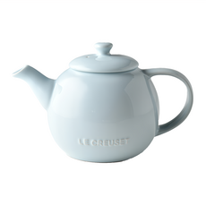 LE CREUSET 花蕾系列 茶壺 650ml 海岸藍 優質陶瓷保溫, 1個