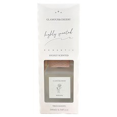 Royal Duke 香氛 GLAMOUR CHEERY磨砂原木擴香方瓶, 莫氏蘭, 200ml, 1瓶