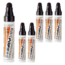 利百代POP 嘜克筆 圓尖 907-10-BK 10mm, 黑色, 6支