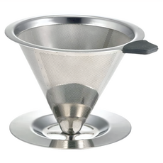 SALUS 佐藤金屬 CONO咖啡細網濾杯 小(134 x 115 x 88mm), 1個