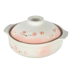 PEARL LIFE 珍珠金屬 櫻花日和 9合陶瓷鍋, 櫻花日和 白色 + 粉色, 1個, 31.5cm