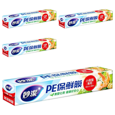 妙潔 PE保鮮膜 小碗盤專用, 30m, 4盒