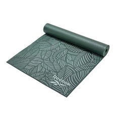 Reebok 防滑舒適瑜珈墊 柔軟耐用 帶收納帶, 夜幕綠, 4mm, 1個