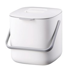 litem. 里特 廚餘過濾桶 2.6公升, 白色, 17.6 x 18.1 x 18cm, 1個
