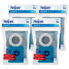 3M Nexcare 1535CP-1 白膠帶 附切台, 4包