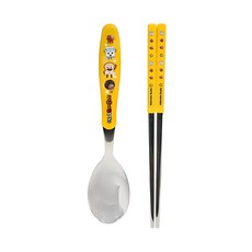 BREAD BARBERSHOP 麵包理髮廳 基本款湯匙筷子組, 1組, 湯匙+筷子, 混色